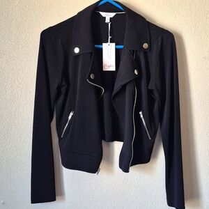 Candie's Knit Moto Jacket with Zippers